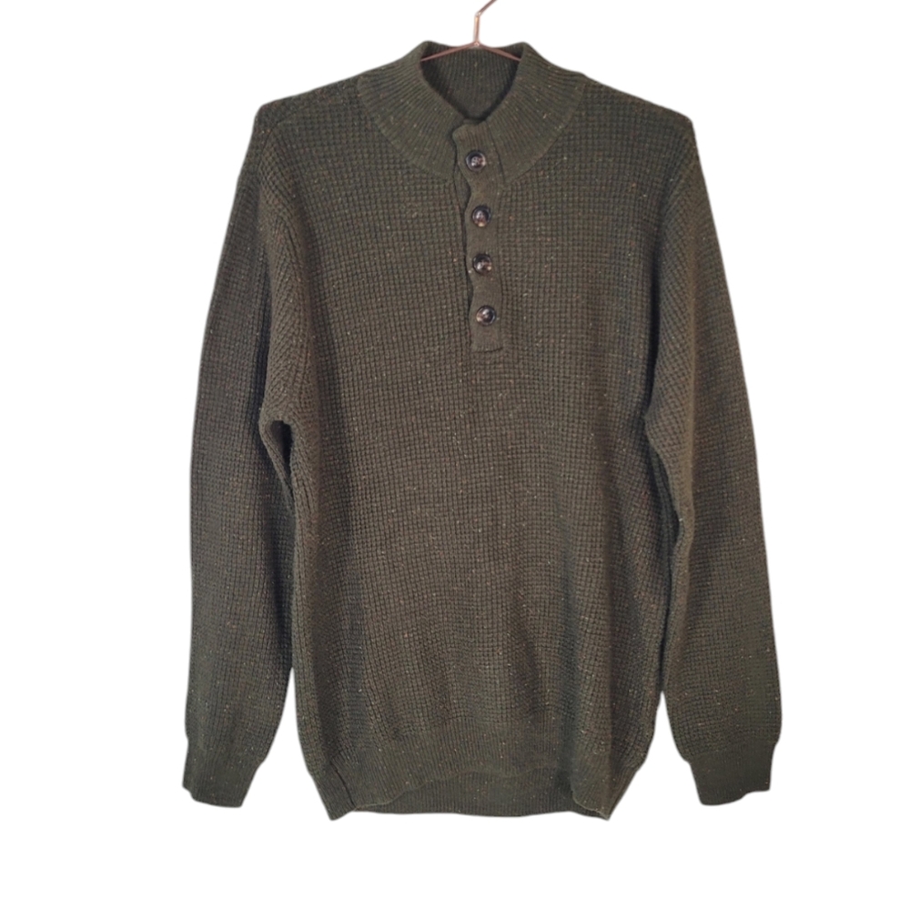 New ALESBURY Olive Henley Sweater Size L
